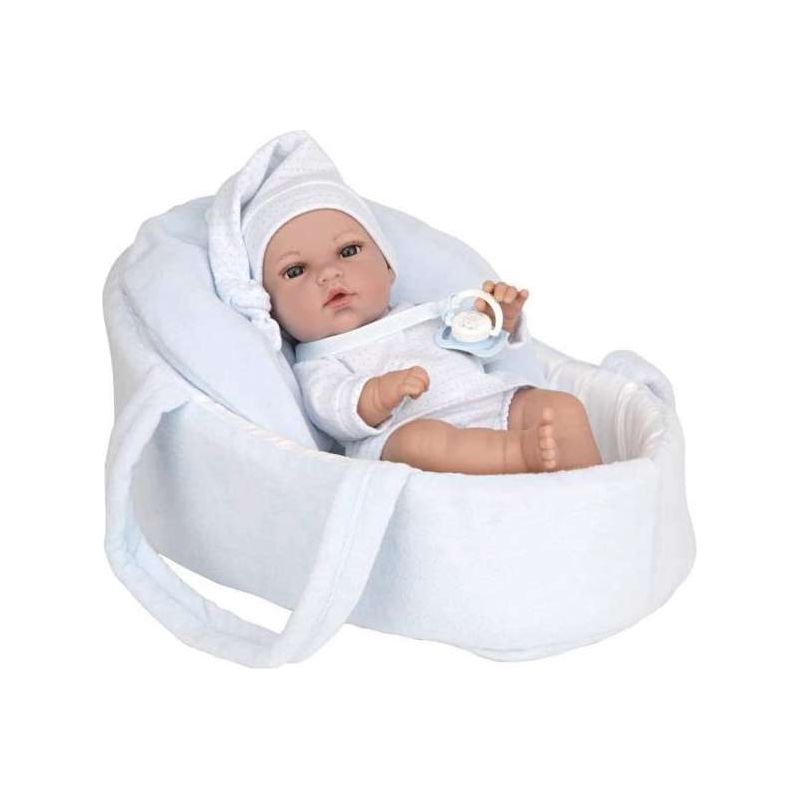 Muñeco Elegance Azul con Capazo.Ref 50651