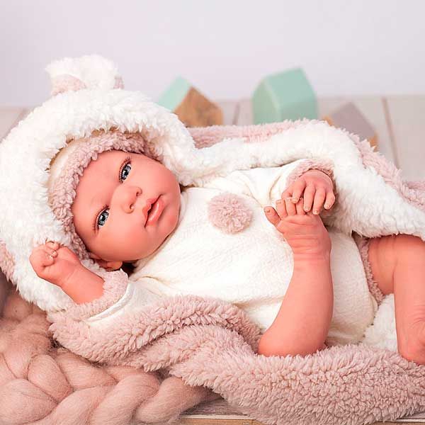Reborn Arias 40cm Anna con manta and peluche. REF. 98053