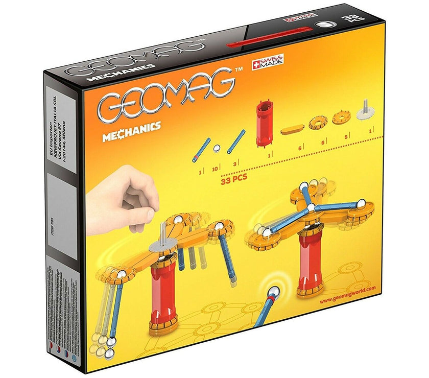Geomag 3D Bloques Magnéticos De Construcción Mechanics de 33 piezas - caja algo dañada